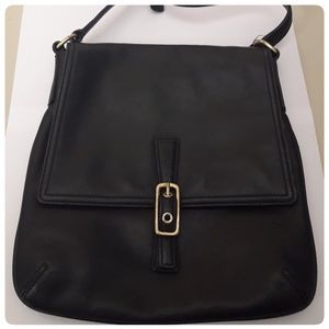 Coach Vintage 9592 Black Leather Crossbody Bag